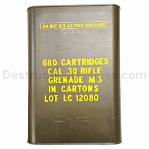 680ct Sealed Spam Can of M3 30-06 Rifle Grenade Blank Cartridge